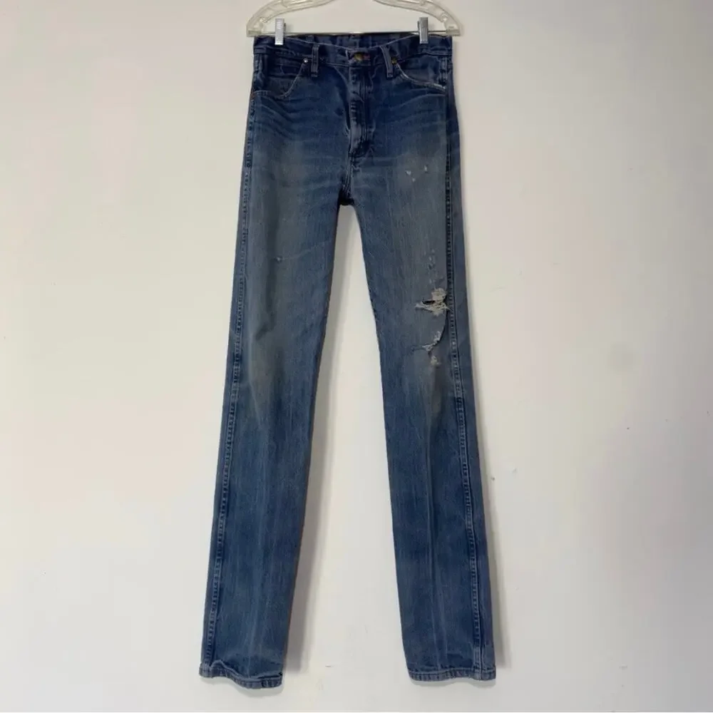 WRANGLER Vintage 80s 90s Patch Pocket Denim Jeans X-Long Tall Mens 33x40